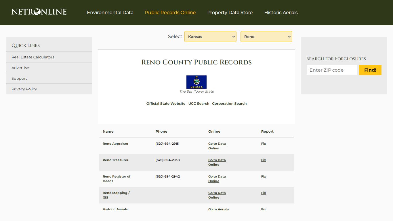 Reno County Public Records - NETROnline.com